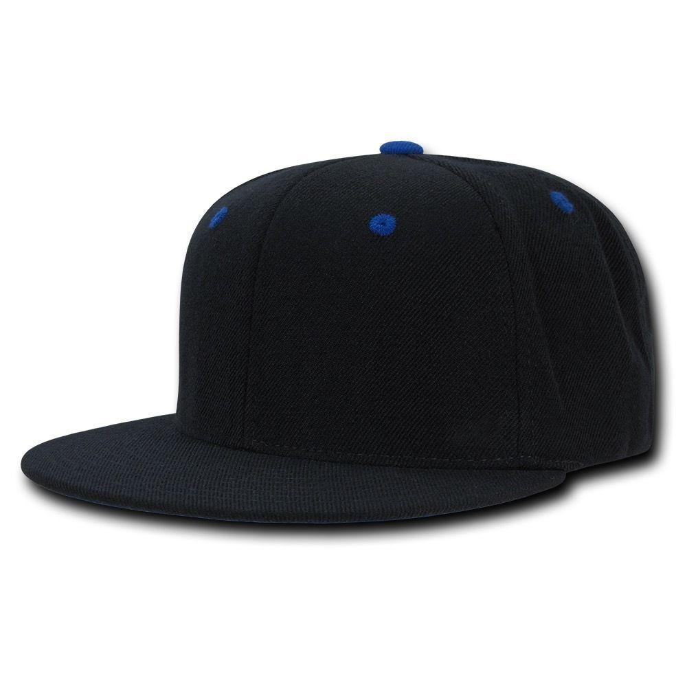 Decky Acrylic Contrasting Accent Snapbacks Baseball Hats Caps Unisex-Black/Gold-