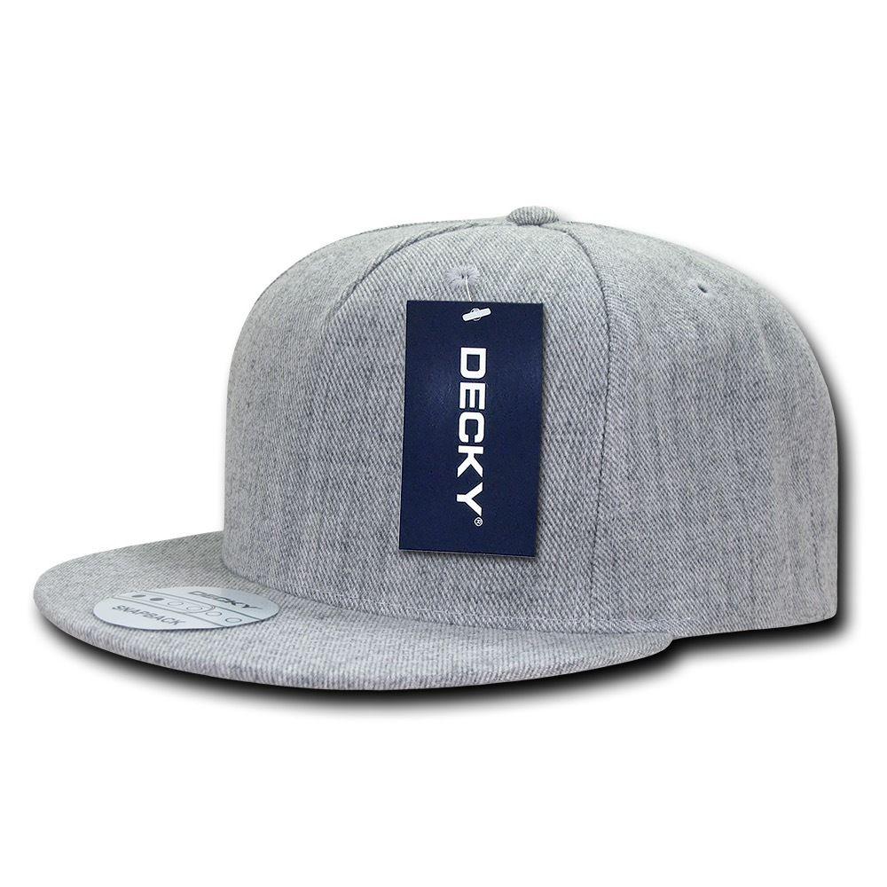 Decky Acrylic Retro Flat Bill Snapback 5 Panel Baseball Caps Hats Unisex-Navy-