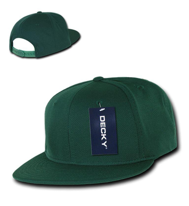 Decky Air Mesh Snapback Retro 6 Panel Constructed Baseball Hats Caps-Black-