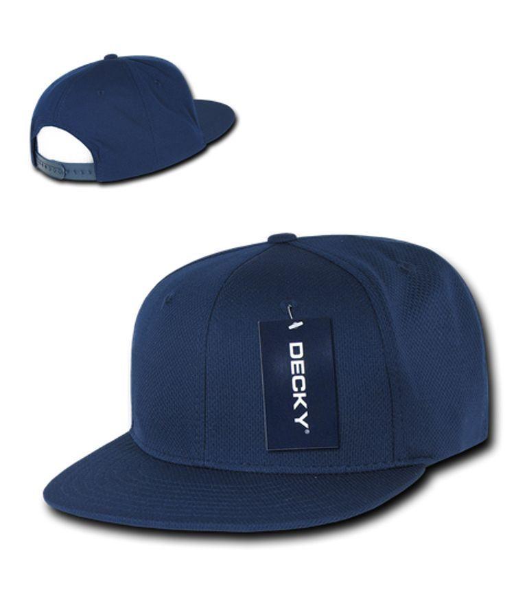 Decky Air Mesh Snapback Retro 6 Panel Constructed Baseball Hats Caps-Black-
