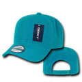 Decky Baseball Mid-Crown Curved Bill Acrylic Snapbacks Hats Caps Unisex-1015-Teal-