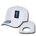 Decky Baseball Mid-Crown Curved Bill Acrylic Snapbacks Hats Caps Unisex-1015-White-