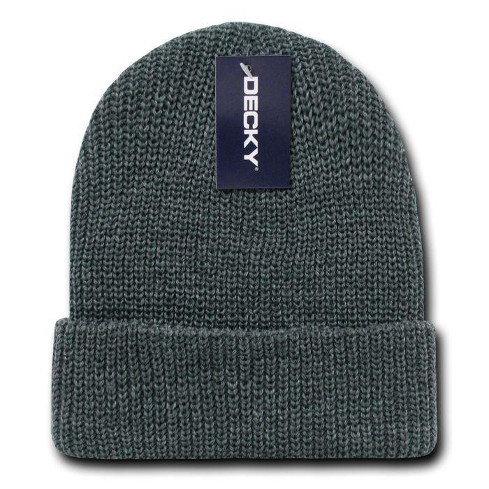 Decky Beanies Gi Watch Cap Hat Ski Military Warm Winter Unisex Youth-Heather Charcoal-