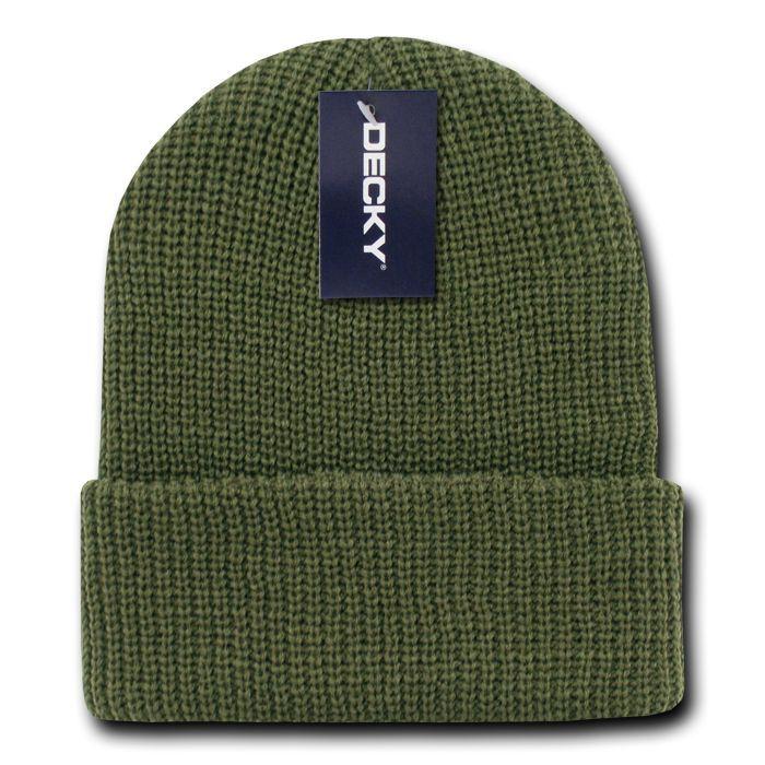Decky Beanies Gi Watch Cap Hat Ski Military Warm Winter Unisex Youth-Olive-