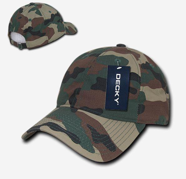 Decky Camo Military Army Acu Woodland Low Crown Relaxed Ripstop Dad Hats Caps-ACU-