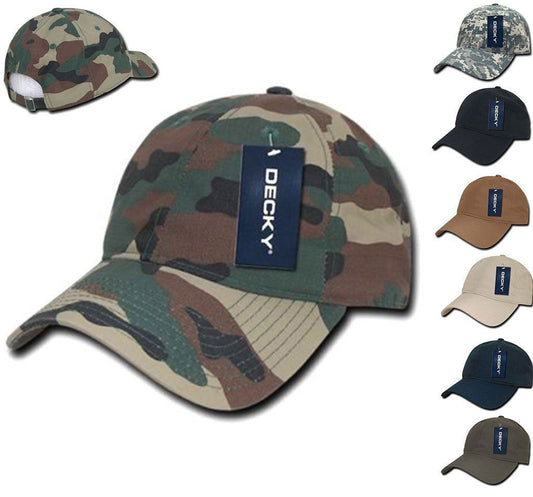 Decky Camo Military Army Acu Woodland Low Crown Relaxed Ripstop Dad Hats Caps-ACU-