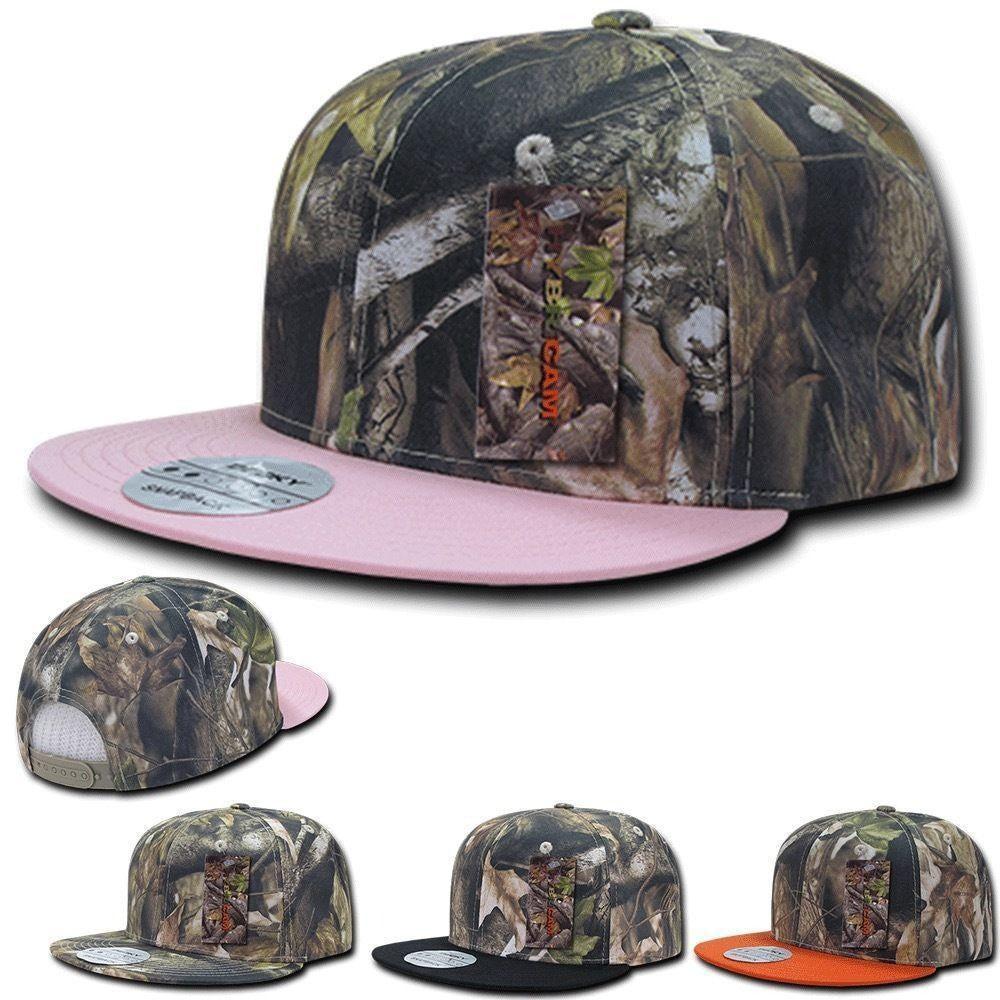 Decky Camouflage Hybricam Retro Flat Bill Snapback Baseball Caps Hats-GBR-