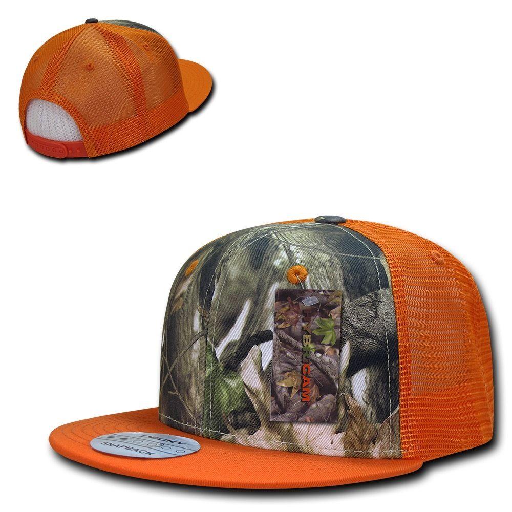 Decky Camouflage Hybricam Trucker 6 Panel Baseball Flat Bill Caps Hats-GBR-