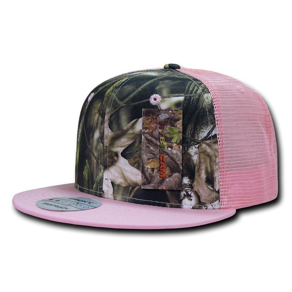 Decky Camouflage Hybricam Trucker 6 Panel Baseball Flat Bill Caps Hats-GBR-