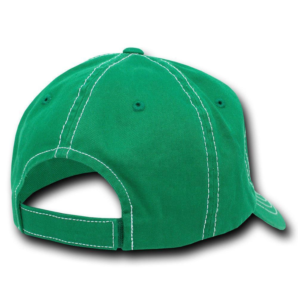 Decky Contra Stitch Polo Washed Cotton Dad Caps Hats-Black-