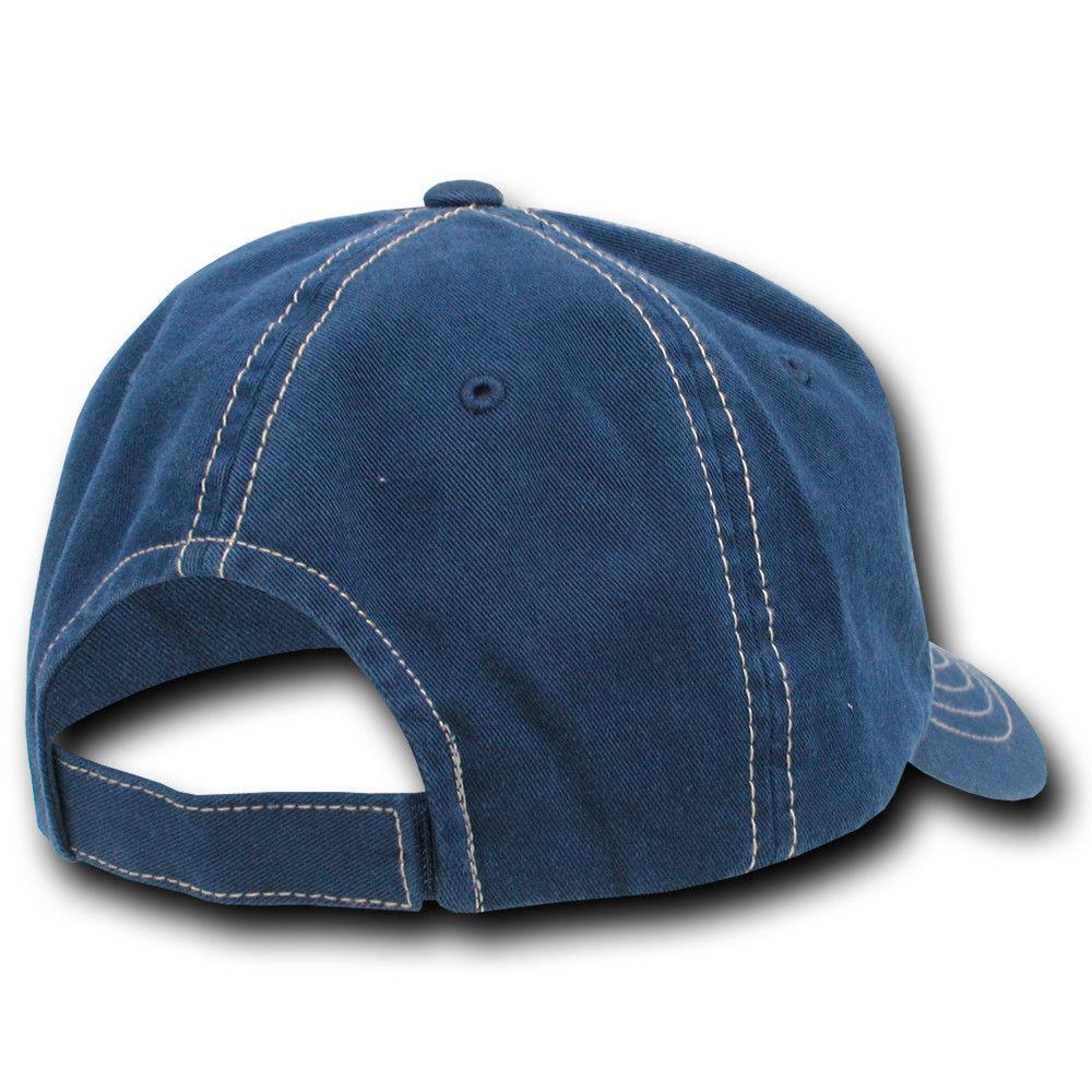 Decky Contra Stitch Polo Washed Cotton Dad Caps Hats-Black-