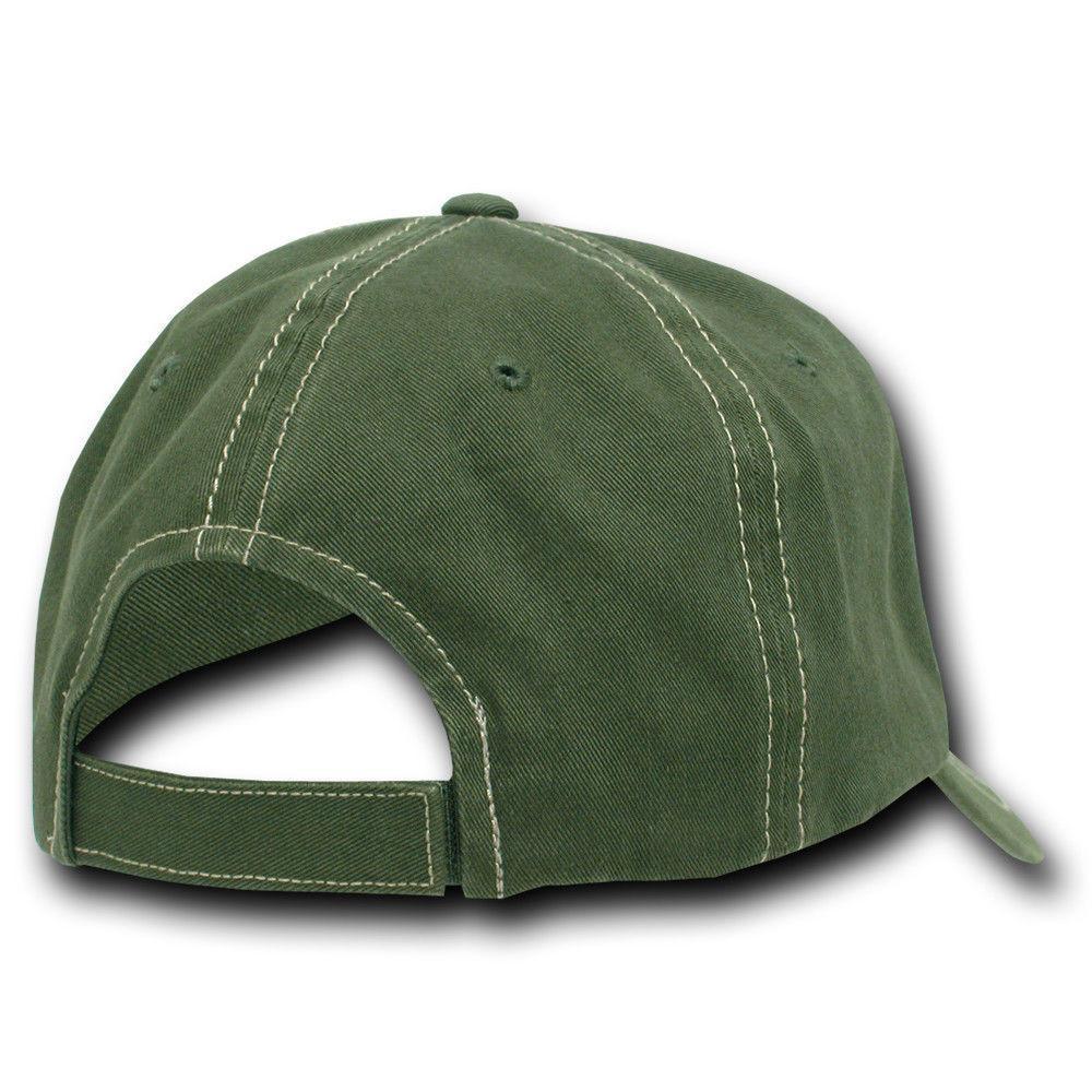 Decky Contra Stitch Polo Washed Cotton Dad Caps Hats-Black-