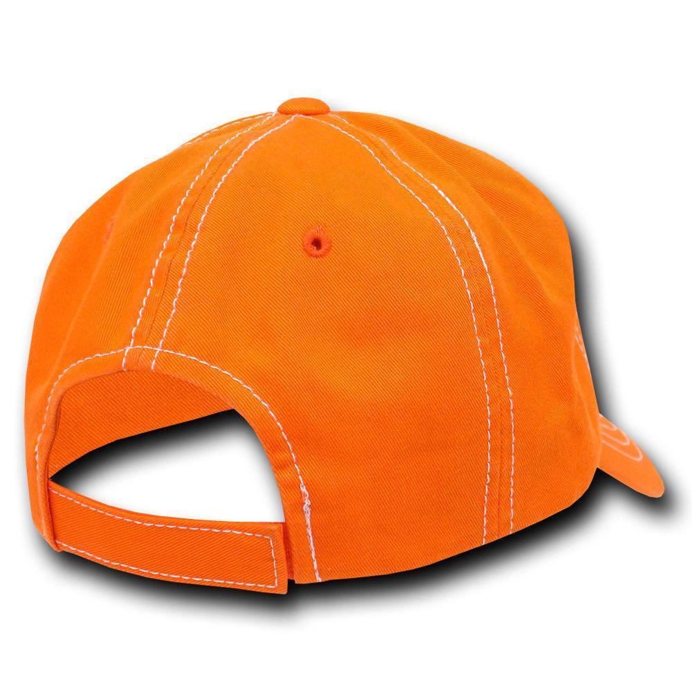 Decky Contra Stitch Polo Washed Cotton Dad Caps Hats-Black-