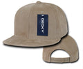 Decky Corduroy Snapback Retro 6 Panel Constructed Baseball Hats Caps-Khaki-