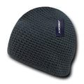 Decky Door Mat Extra Thick Beanies Short Knitted Ski Caps Hats Warm Winter-Charcoal-