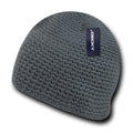 Decky Door Mat Extra Thick Beanies Short Knitted Ski Caps Hats Warm Winter-Grey-