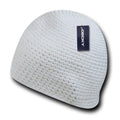 Decky Door Mat Extra Thick Beanies Short Knitted Ski Caps Hats Warm Winter-White-