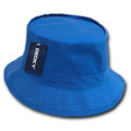 Decky Fisherman's Bucket Hats Caps Constructed Cotton Unisex-Royal-S/M-