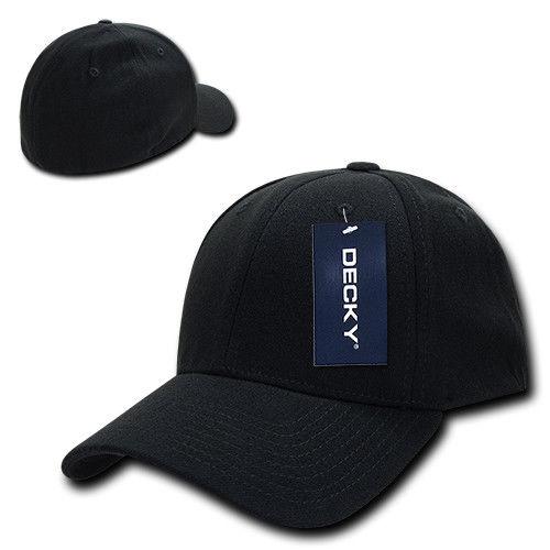Decky Fitall Flex Fitted Baseball Dad Caps Hats Unisex-Brown-Small/Medium-