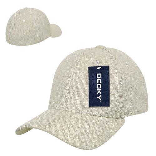 Decky Fitall Flex Fitted Baseball Dad Caps Hats Unisex-Brown-Small/Medium-
