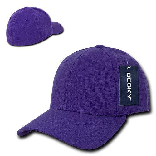 Decky Fitall Flex Fitted Baseball Dad Caps Hats Unisex-Brown-Small/Medium-