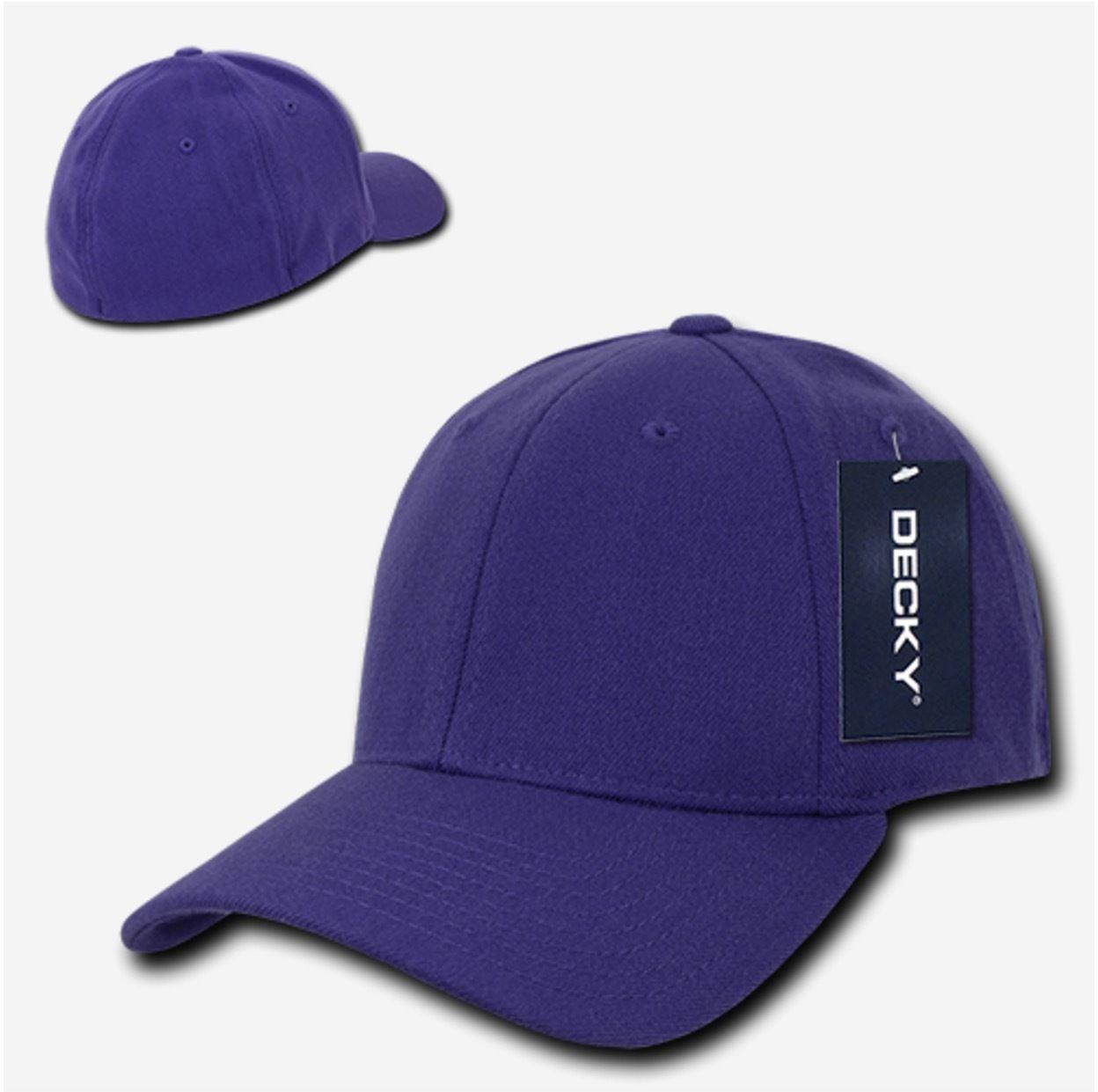 Decky Fitall Flex Fitted Baseball Dad Caps Hats Unisex-Brown-Small/Medium-
