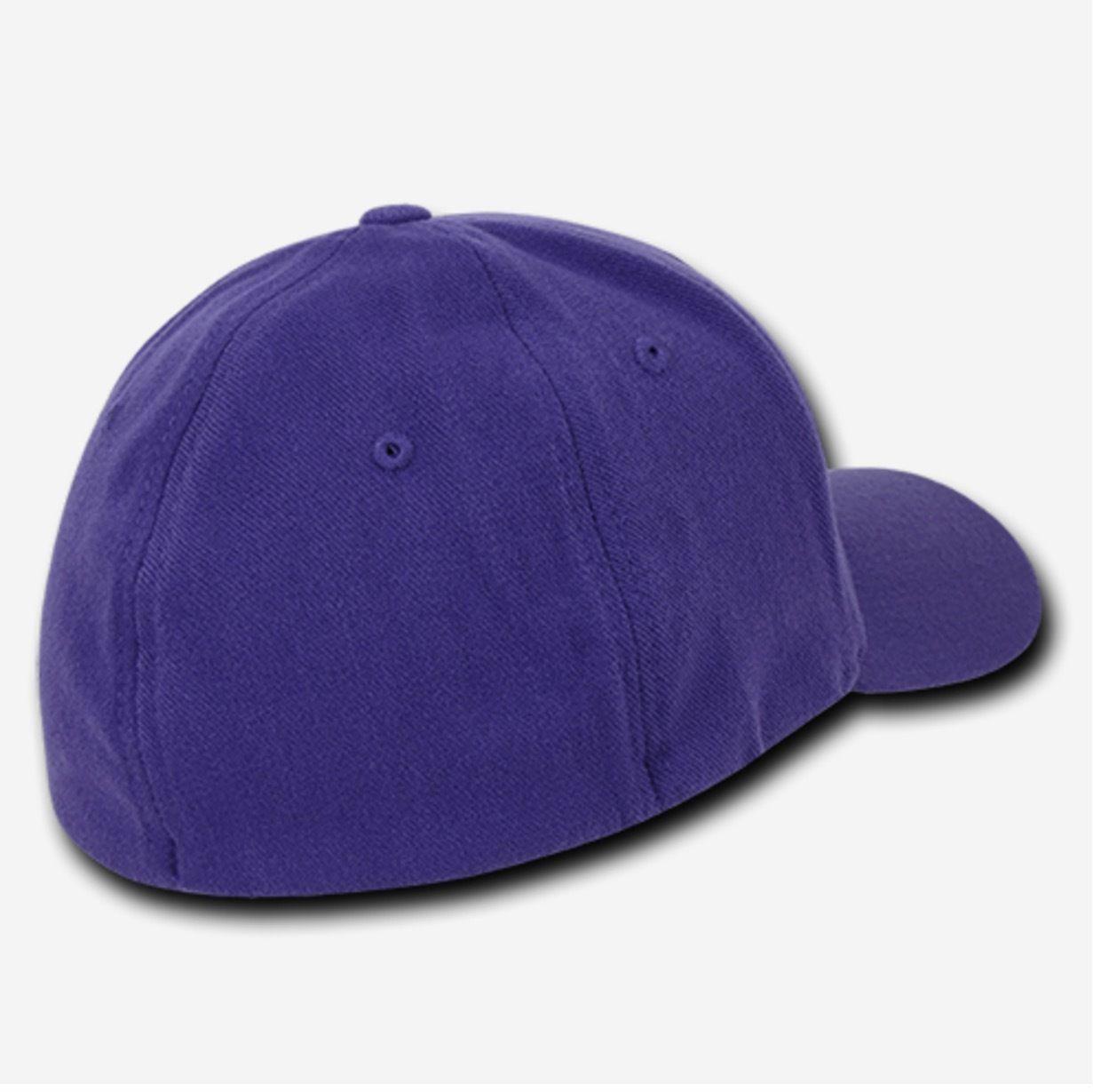Decky Fitall Flex Fitted Baseball Dad Caps Hats Unisex-Brown-Small/Medium-
