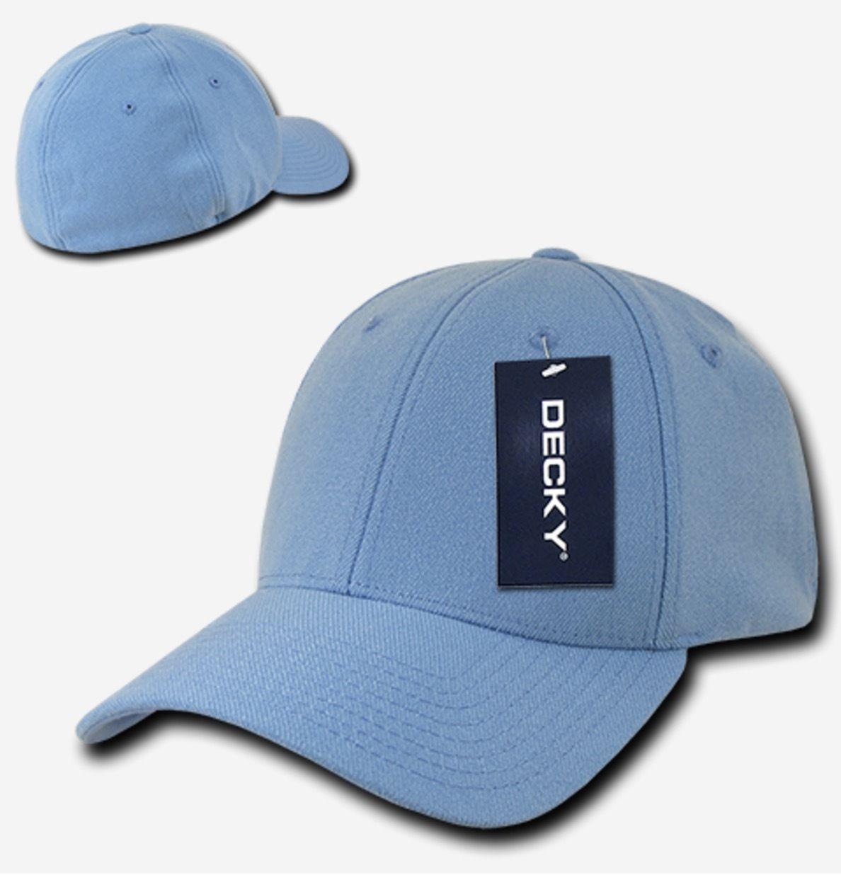 Decky Fitall Flex Fitted Baseball Dad Caps Hats Unisex-Brown-Small/Medium-