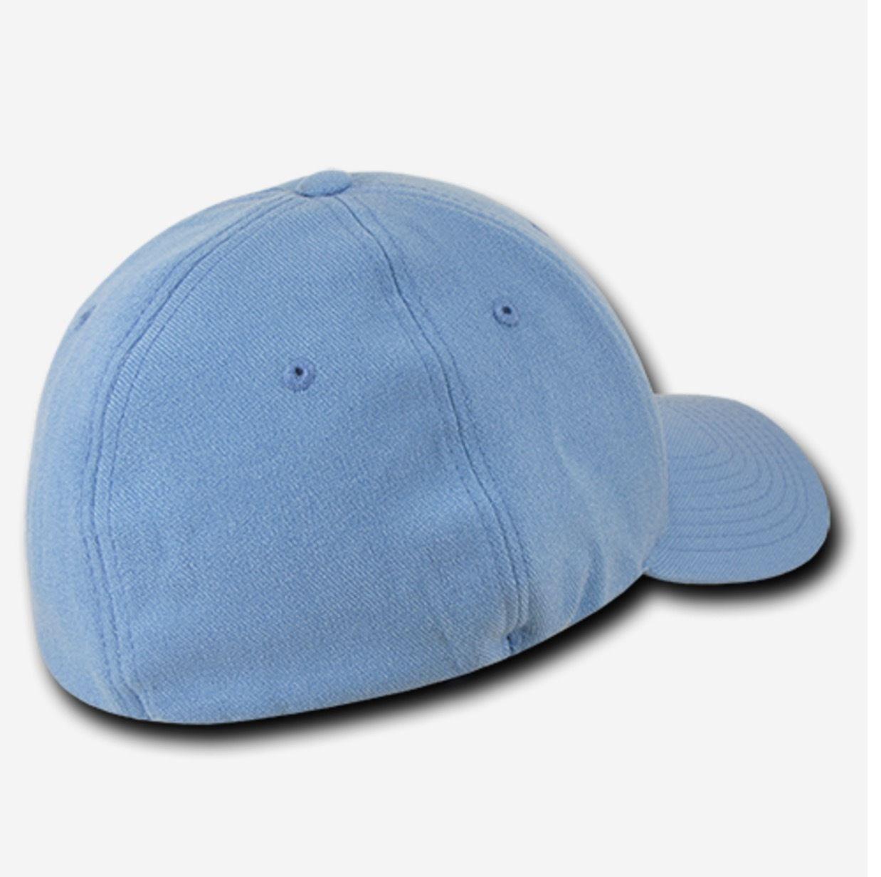 Decky Fitall Flex Fitted Baseball Dad Caps Hats Unisex-Brown-Small/Medium-
