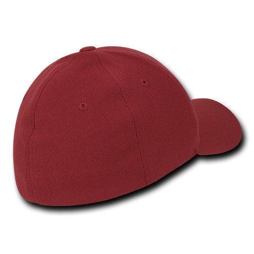Decky Fitall Flex Fitted Baseball Dad Caps Hats Unisex-Brown-Small/Medium-