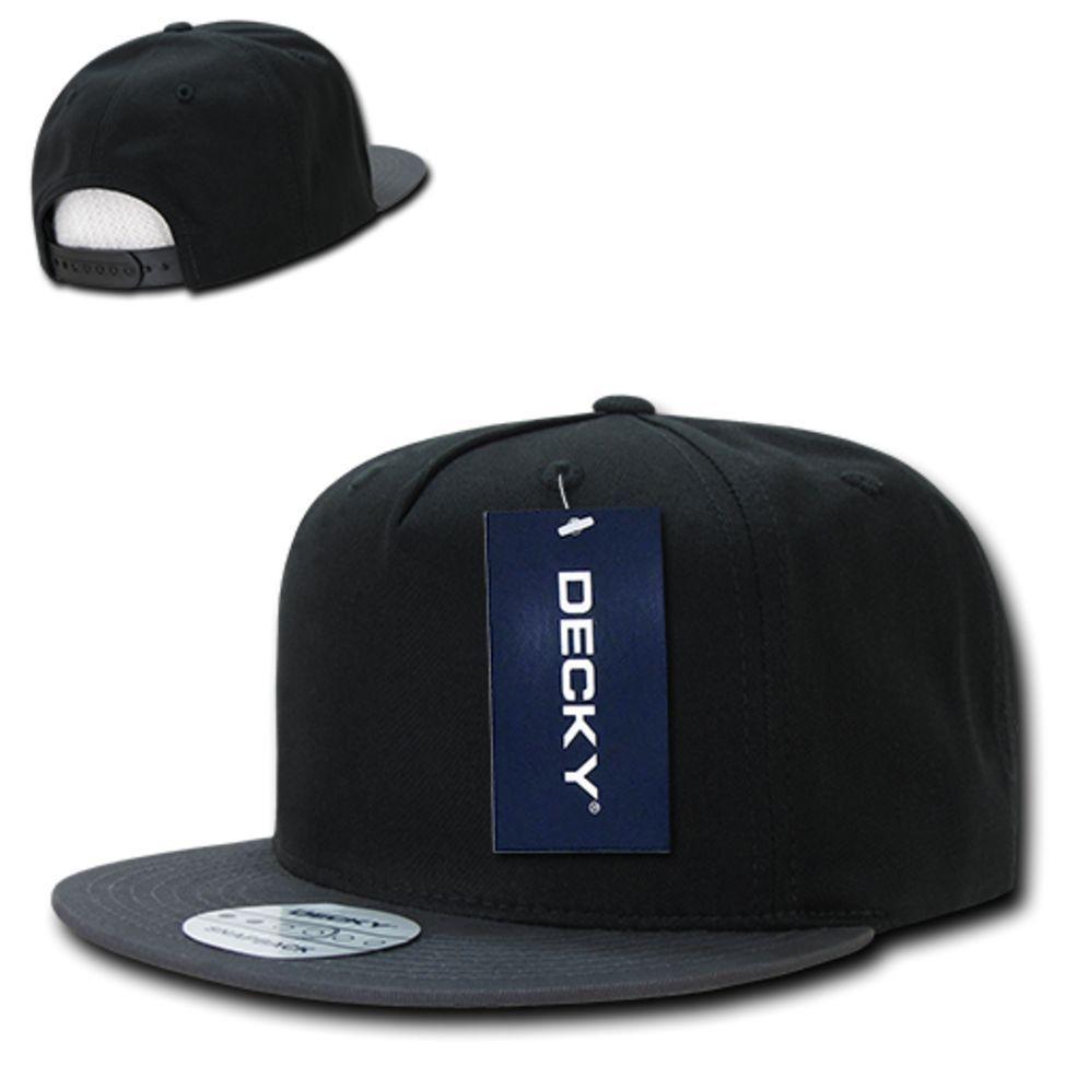 Decky Flat Bill Cotton 5 Panel Constructed High Crown Baseball Hats Caps-Woodland-
