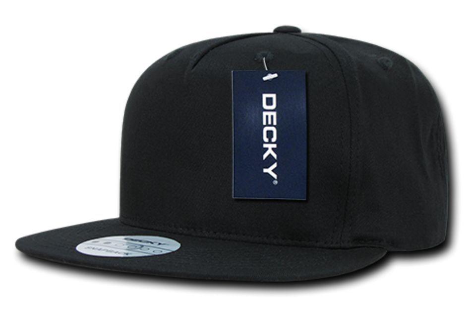Decky Flat Bill Cotton 5 Panel Constructed High Crown Baseball Hats Caps-Woodland-