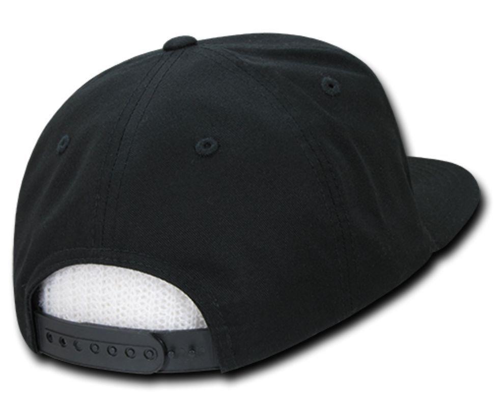 Decky Flat Bill Cotton 5 Panel Constructed High Crown Baseball Hats Caps-Woodland-