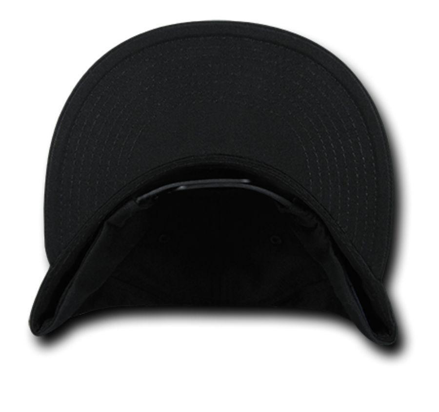 Decky Flat Bill Cotton 5 Panel Constructed High Crown Baseball Hats Caps-Woodland-