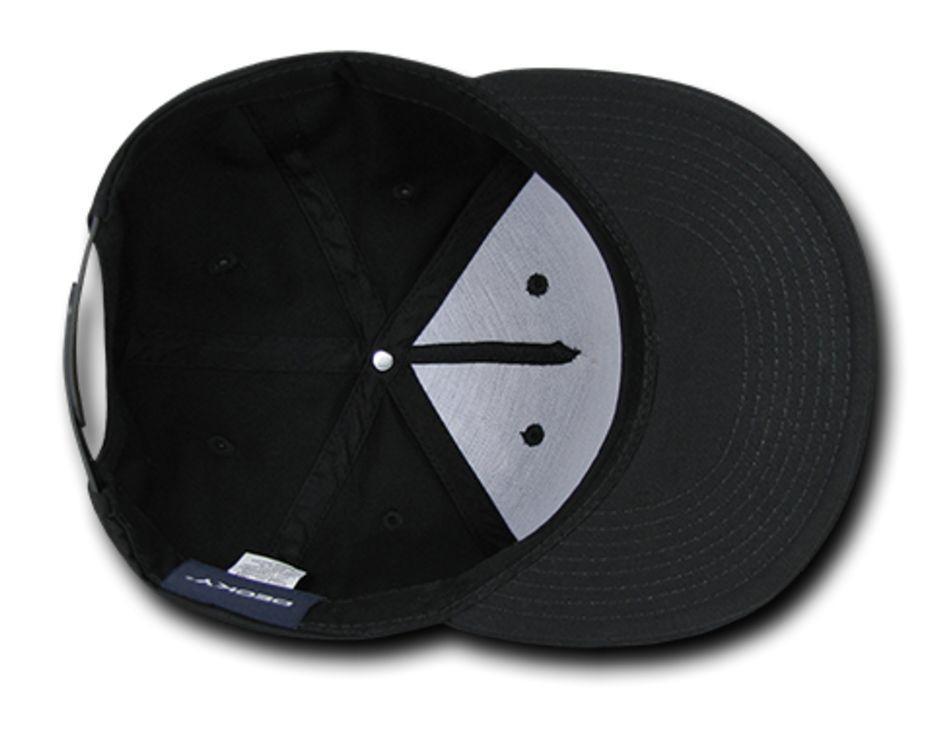 Decky Flat Bill Cotton 5 Panel Constructed High Crown Baseball Hats Caps-Woodland-