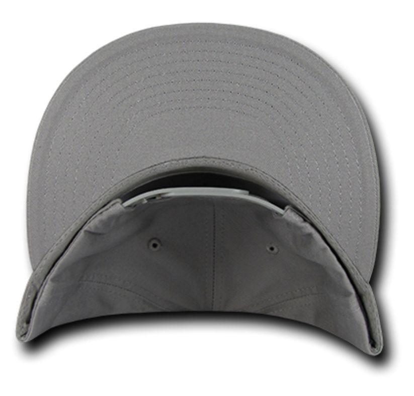 Decky Flat Bill Cotton 5 Panel Constructed High Crown Baseball Hats Caps-Woodland-