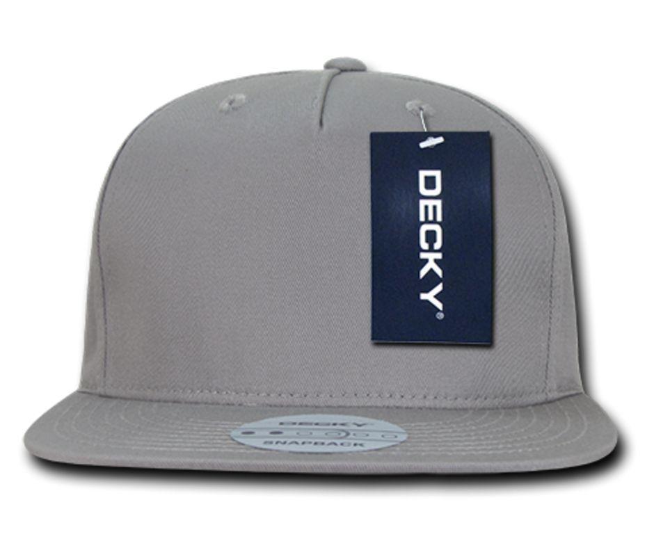 Decky Flat Bill Cotton 5 Panel Constructed High Crown Baseball Hats Caps-Woodland-