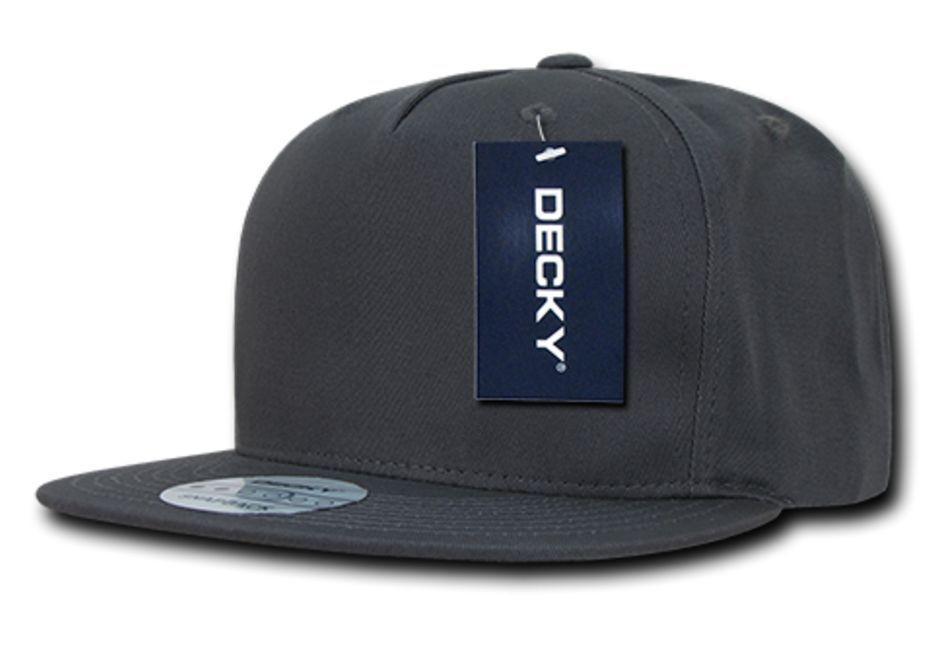Decky Flat Bill Cotton 5 Panel Constructed High Crown Baseball Hats Caps-Woodland-