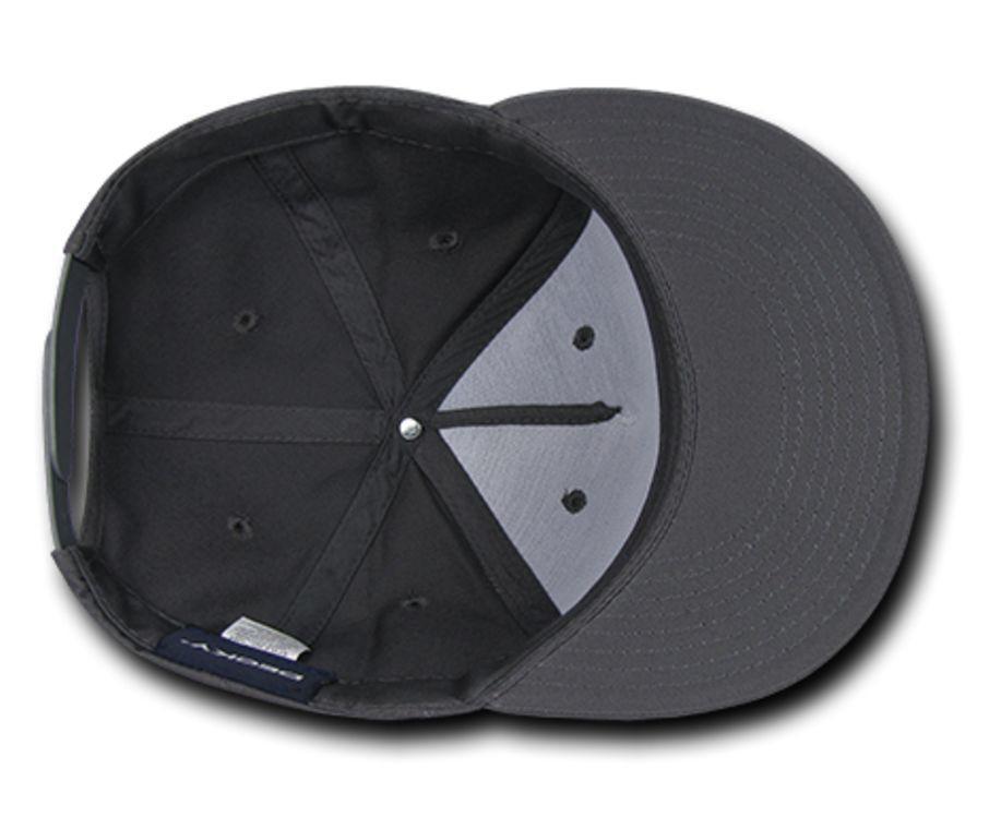 Decky Flat Bill Cotton 5 Panel Constructed High Crown Baseball Hats Caps-Woodland-