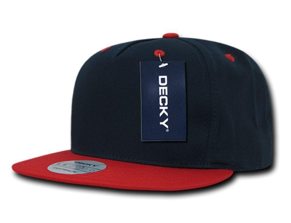 Decky Flat Bill Cotton 5 Panel Constructed High Crown Baseball Hats Caps-Woodland-