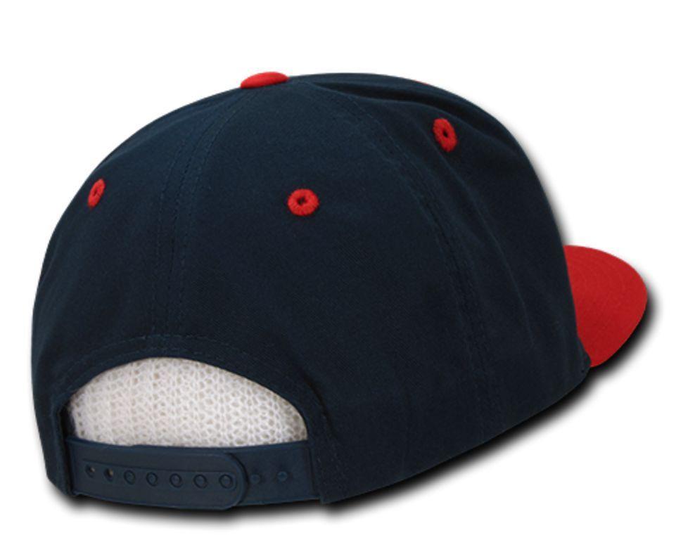 Decky Flat Bill Cotton 5 Panel Constructed High Crown Baseball Hats Caps-Woodland-