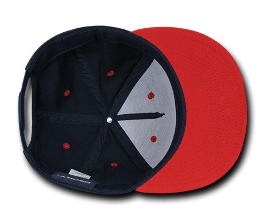 Decky Flat Bill Cotton 5 Panel Constructed High Crown Baseball Hats Caps-Woodland-