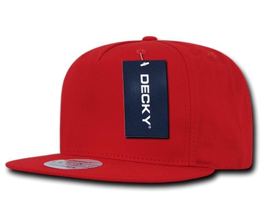 Decky Flat Bill Cotton 5 Panel Constructed High Crown Baseball Hats Caps-Woodland-