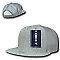 Decky Flat Bill Baseball Mesh Trucker 5 Panels Solid Camouflage Caps Hats-Black-