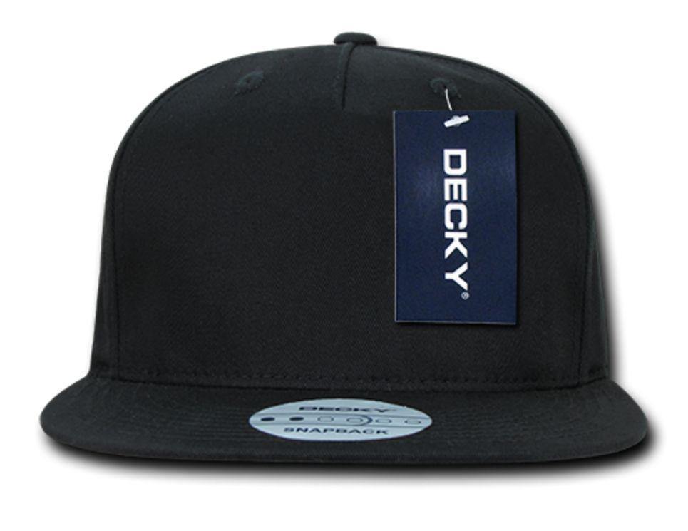 Decky Flat Bill Snapback Cotton Two Tone Baseball Green Under Visor Hats Caps-Black-