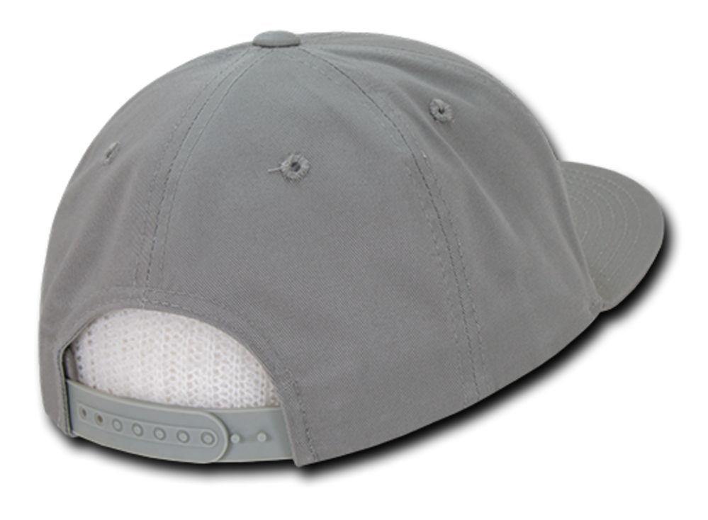 Decky Flat Bill Snapback Cotton Two Tone Baseball Green Under Visor Hats Caps-Black-