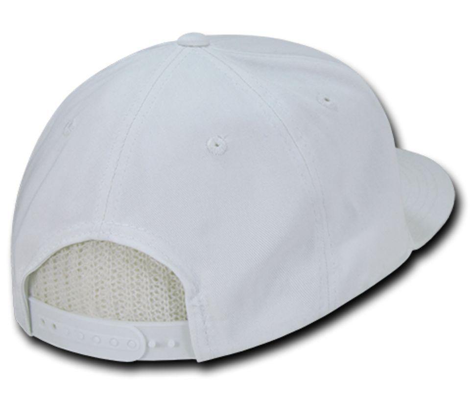 Decky Flat Bill Snapback Cotton Two Tone Baseball Green Under Visor Hats Caps-Black-