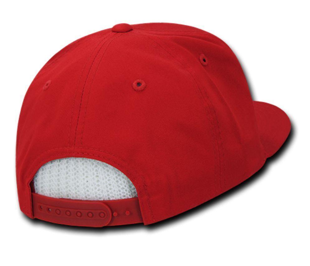 Decky Flat Bill Snapback Cotton Two Tone Baseball Green Under Visor Hats Caps-Black-