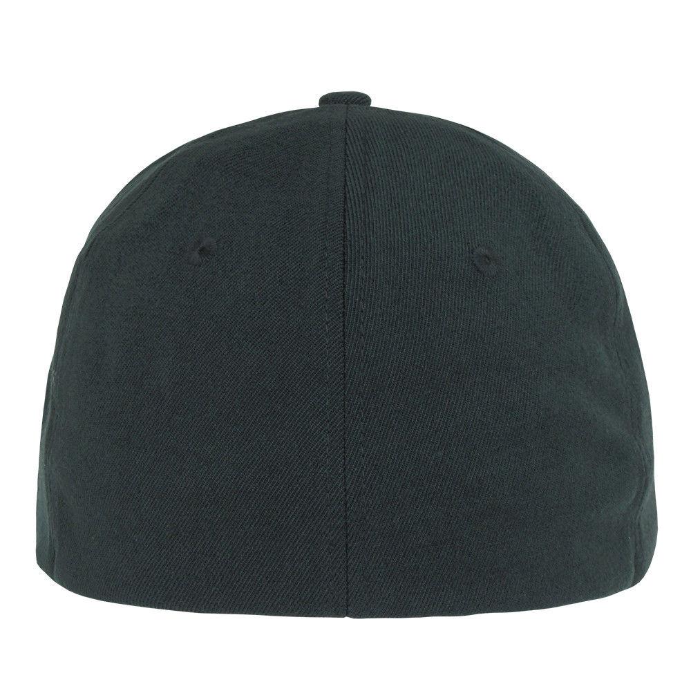 Decky Flex Elastic Fitted 6 Panels One Size High Crown Baseball Hats Caps Unisex-LIGHT BLACK-