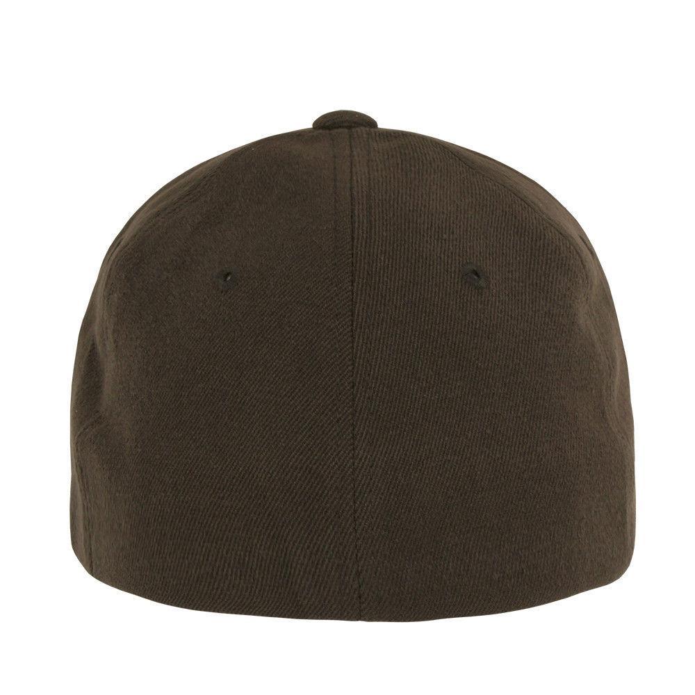 Decky Flex Elastic Fitted 6 Panels One Size High Crown Baseball Hats Caps Unisex-LIGHT BLACK-